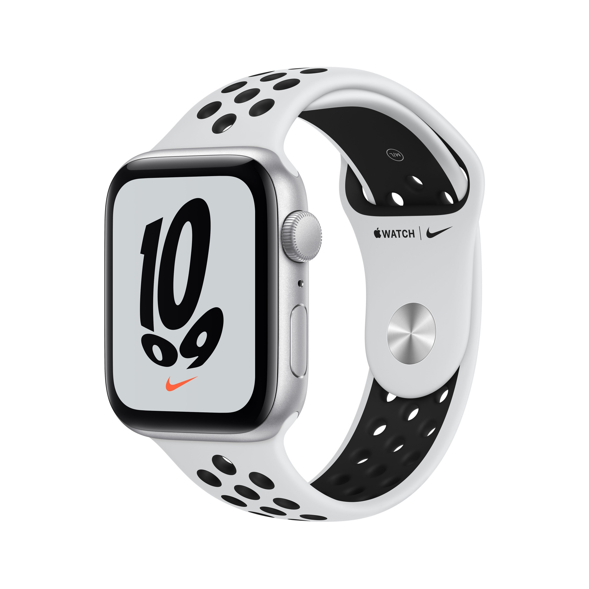 Apple Watch SE Nike (44mm) - zilver - platina/zwart Nike-sportbandje (2021 update)