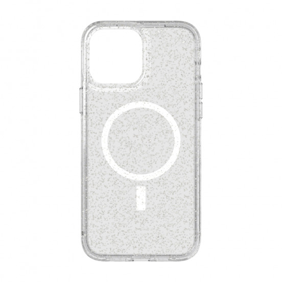 Tech21 Evo Sparkle MagSafe-hoesje iPhone 13 Pro Max - zilver