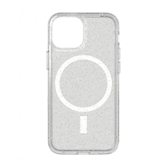 Tech21 Evo Sparkle MagSafe-hoesje iPhone 13 mini - zilver