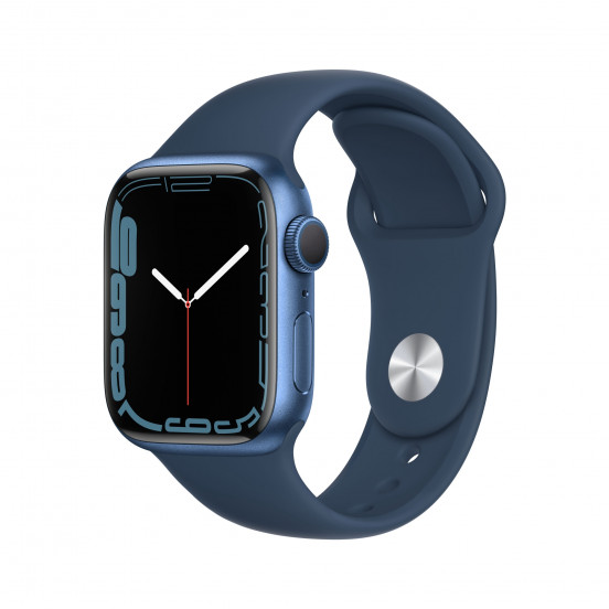 Apple Watch Series 7 (41mm) - blauw - met abyss-blauw sportbandje
