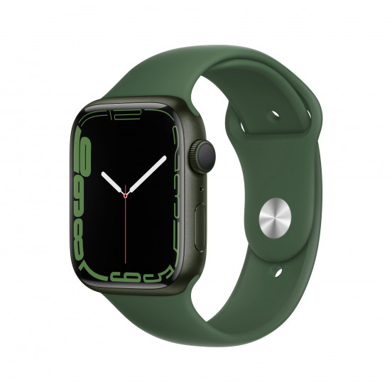 Apple Watch Series 7 (45mm) - groen - met klaver sportbandje