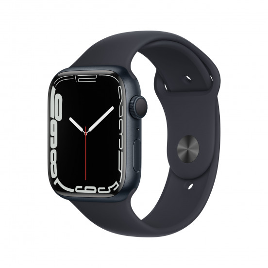 Apple Watch Series 7 (45mm) - middernacht - met middernacht sportbandje