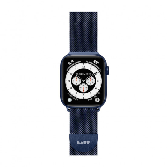 LAUT Steel Loop Apple Watch bandje 38/40mm - marineblauw
