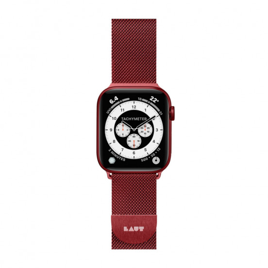 LAUT Steel Loop Apple Watch bandje 42/44mm - rood