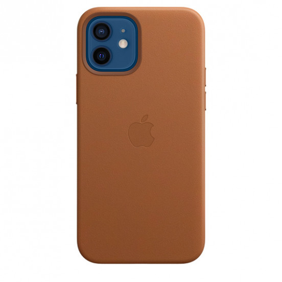 Apple leren hoesje met MagSafe iPhone 12 mini - saddle brown