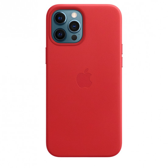 Apple leren hoesje met MagSafe iPhone 12 Pro Max - (product)red