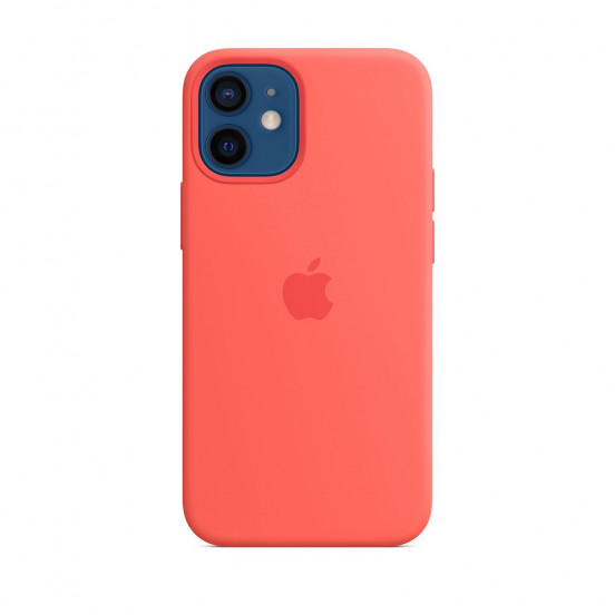 Apple siliconenhoesje met MagSafe iPhone 12 mini - pink citrus