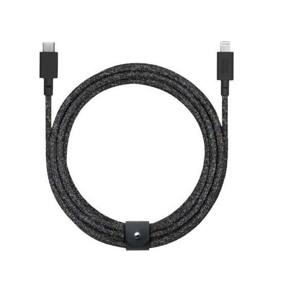 Native Union Belt Cable USB-C-naar-Lightning (3 meter) - Cosmos Black