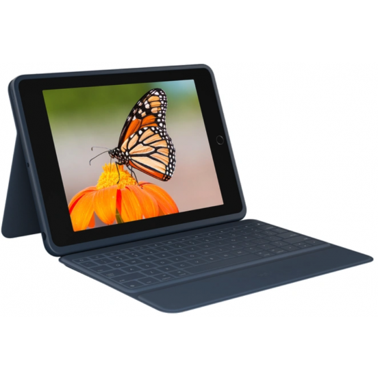 Logitech Rugged Combo 3 hoes met toetsenbord iPad 10,9 inch - Blauw - Azerty