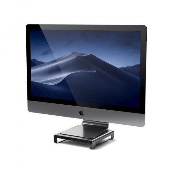 Satechi aluminium iMac stand en USB-C-hub - spacegrijs