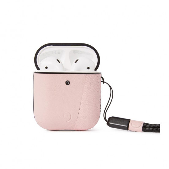 Decoded AirCase leren hoesje AirPods - roze