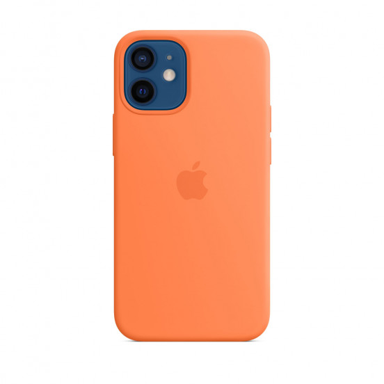 Apple siliconenhoesje met MagSafe iPhone 12 mini - kumquat