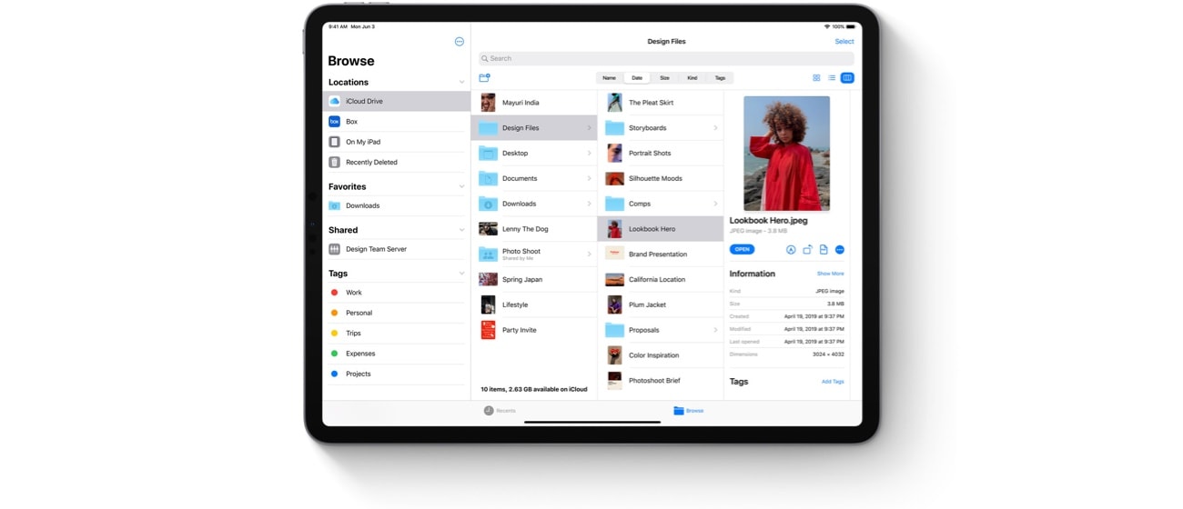 iPadOS Files app
