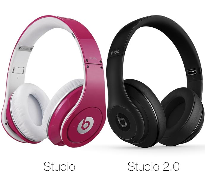 Oude Beats Studio vergeleken met de Studio 2.0