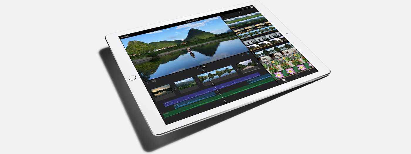iMovie op de iPad Pro met iOS 9